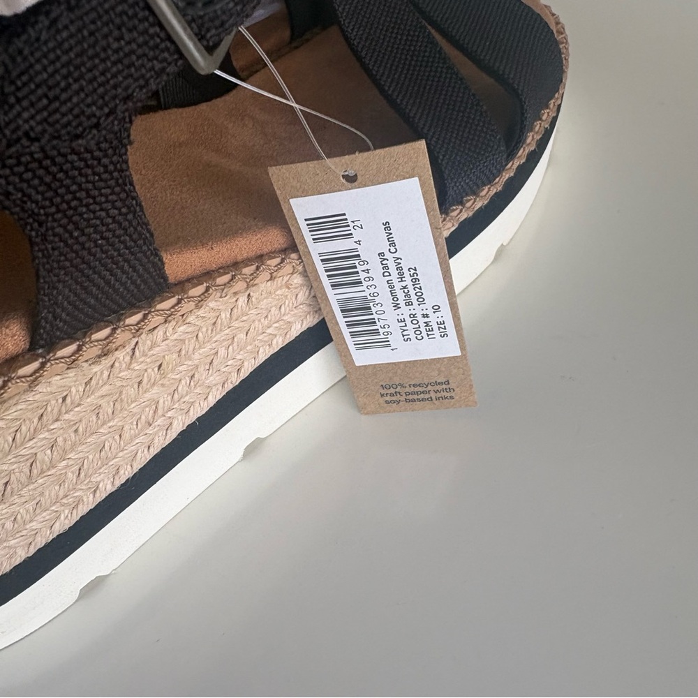 NIB Toms Darya Platform Wedge Sandal Size 10 - Picture 6 of 8